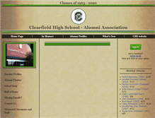 Tablet Screenshot of clearfieldalumni.org